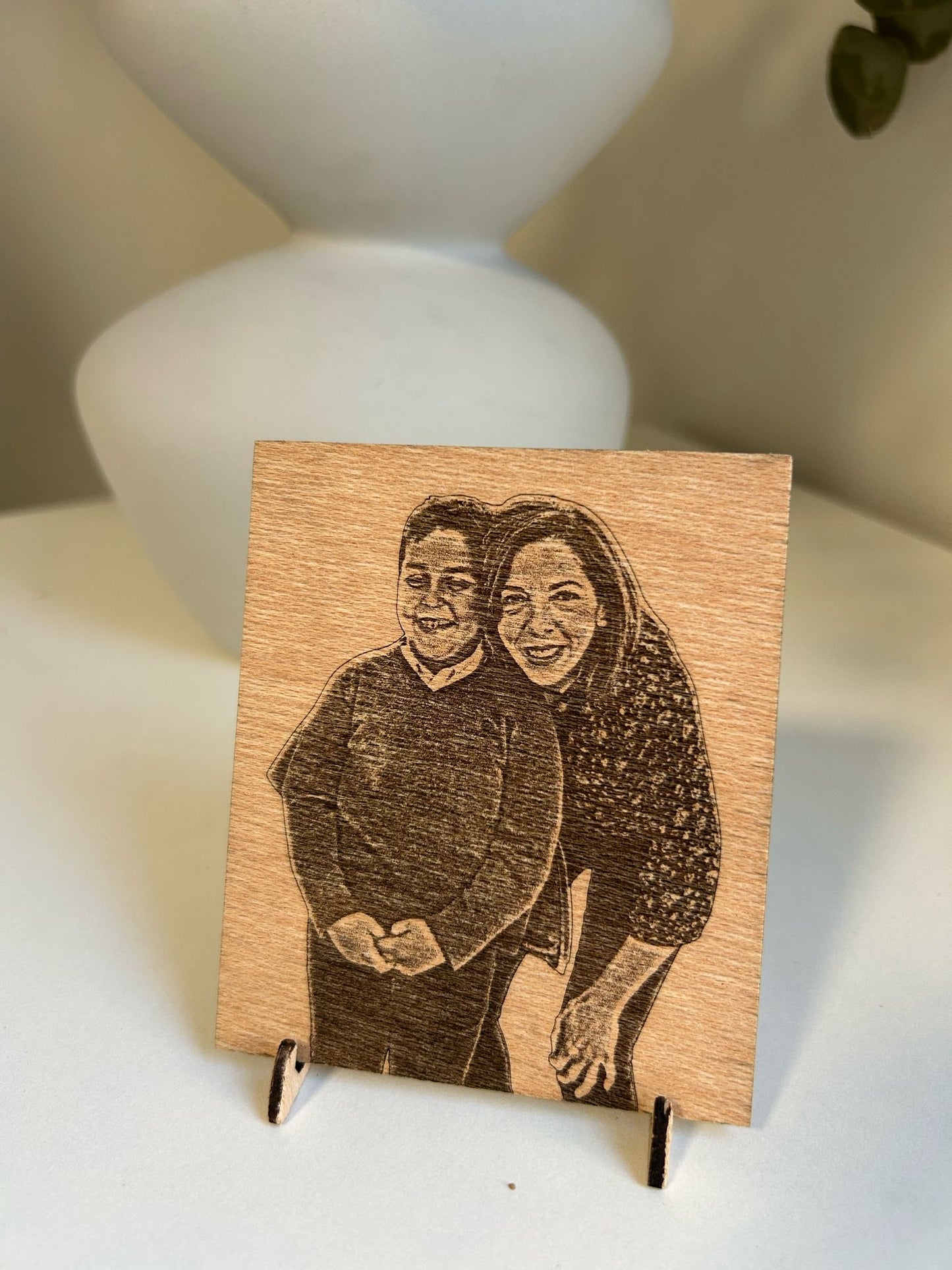 Foto grabada a laser