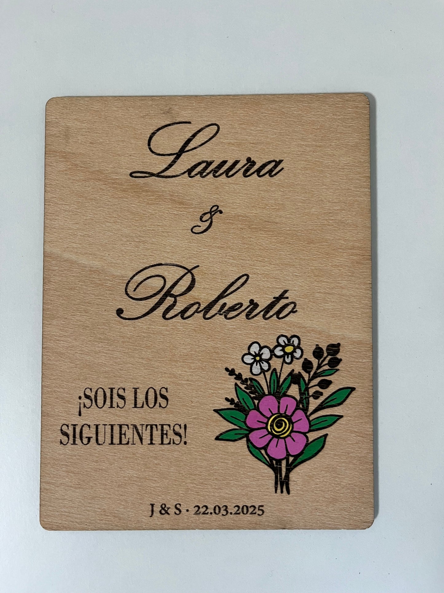 Cartel "Sois los siguientes" flores pintado