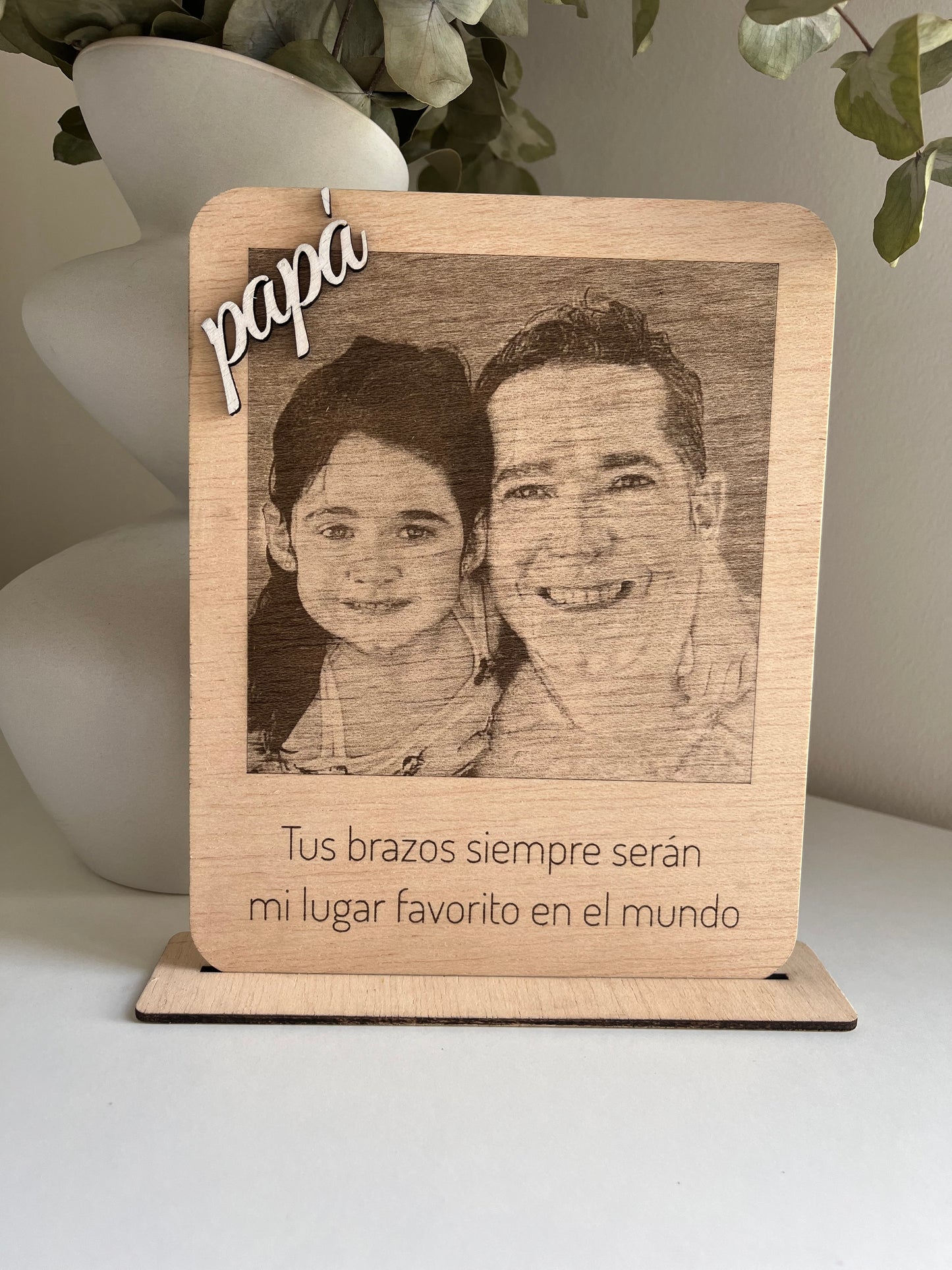 Foto con mensaje: Día del Padre/Madre
