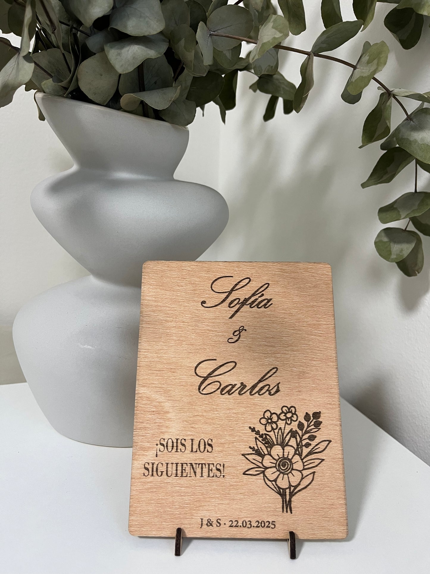 Cartel "Sois los siguientes" flores