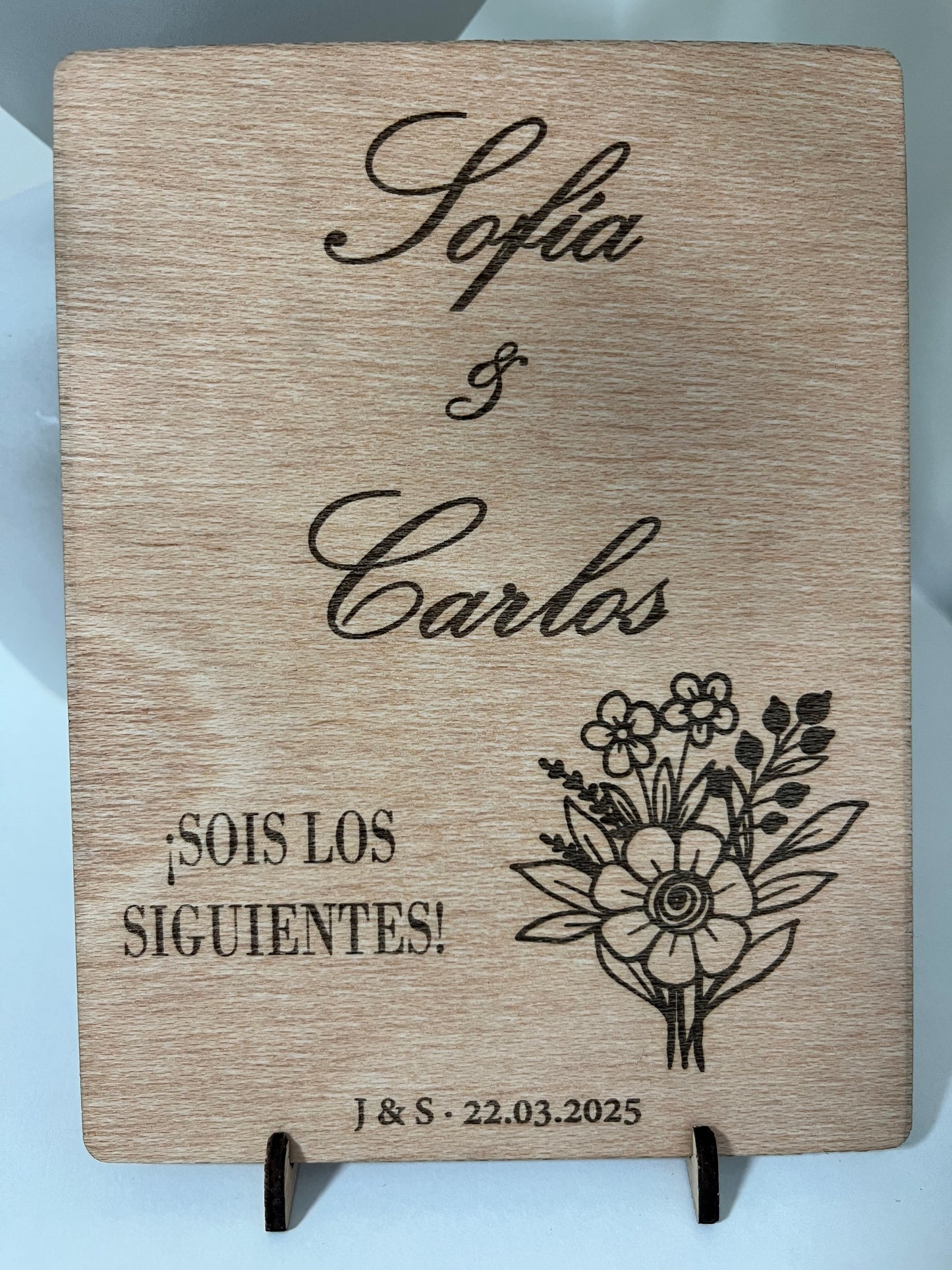 Cartel "Sois los siguientes" flores